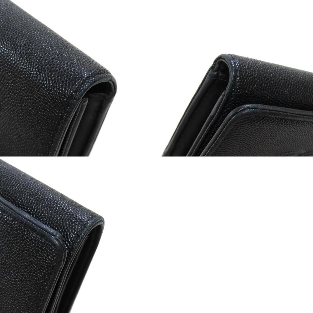 CHANEL Black Caviar Leather Logo Wallet - Picture 10 of 11